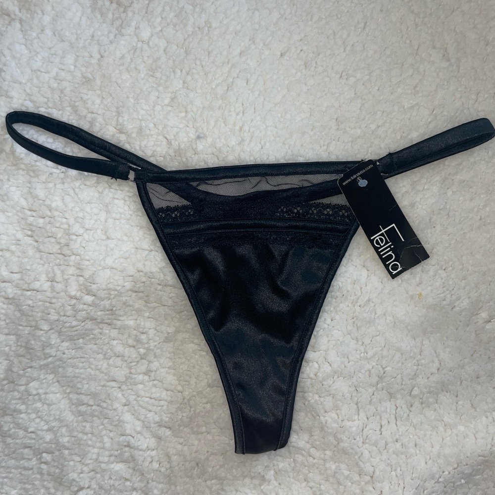 Black Lace Thong